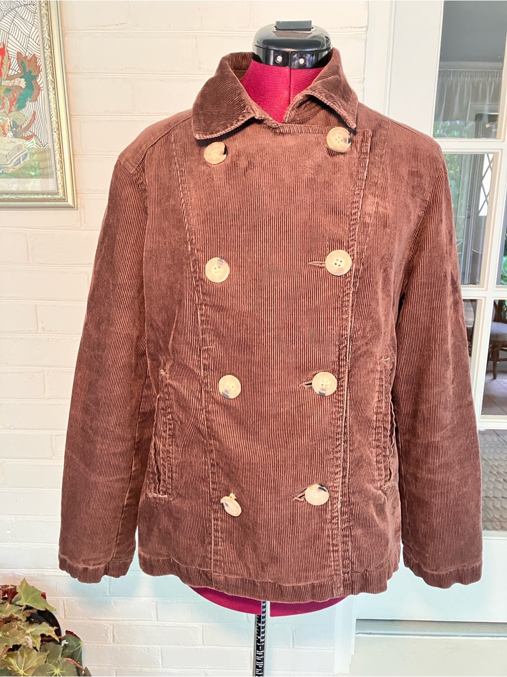 Fuda Sport | Brown Corduroy Double-Breasted Jacket | Size L | Vintage